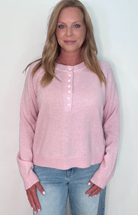 The Blush Henley-Pink