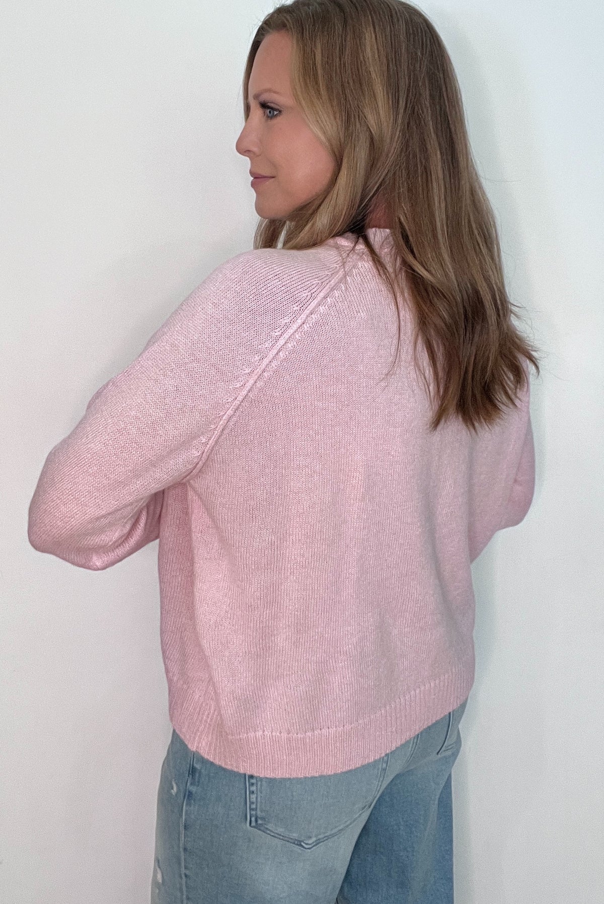 The Blush Henley-Pink