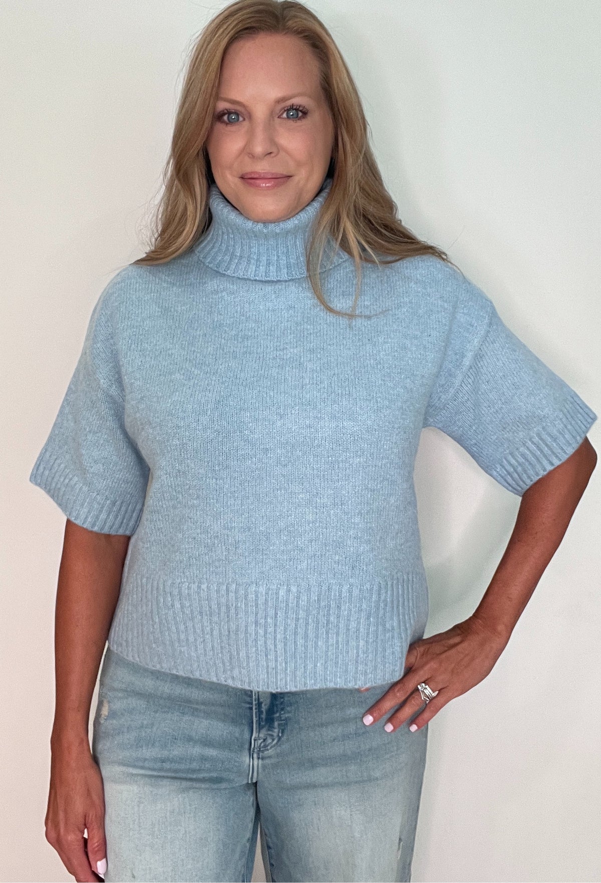 The Sutton Sweater-Blue