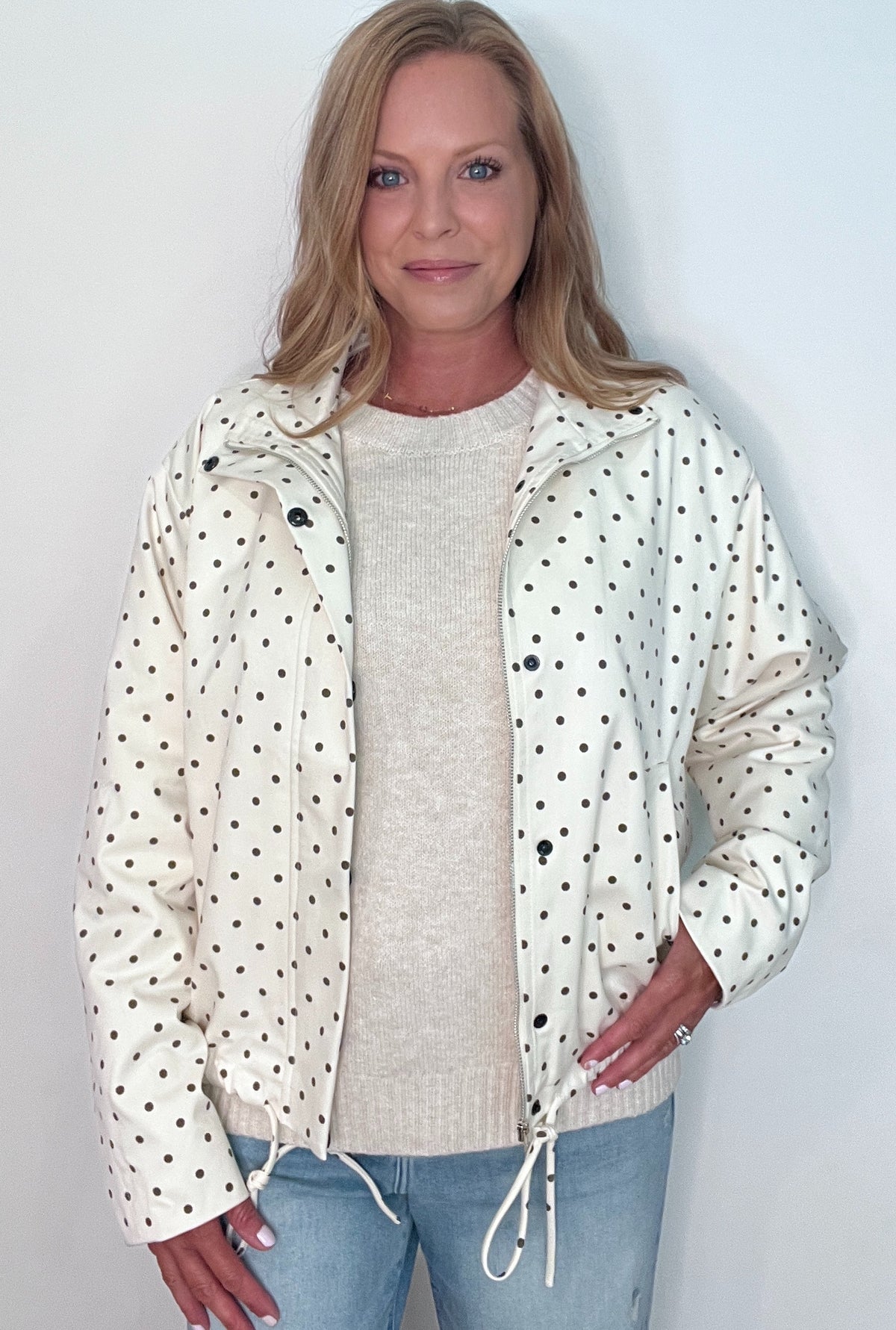 Sunday Stroll Jacket-Cream/Brown