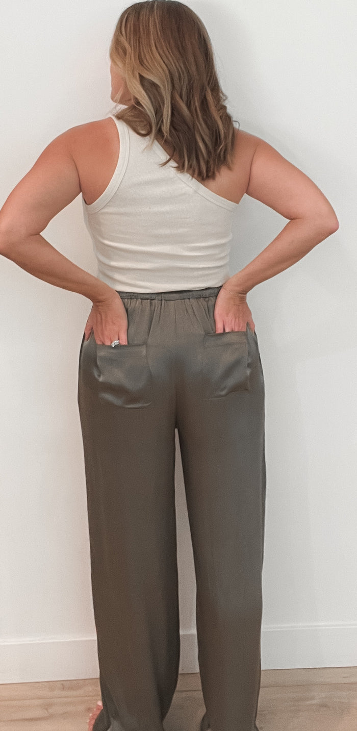 Rhemi Satin Pants -Final Sale