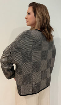 Jackie Checkered Sweater -Final Sale