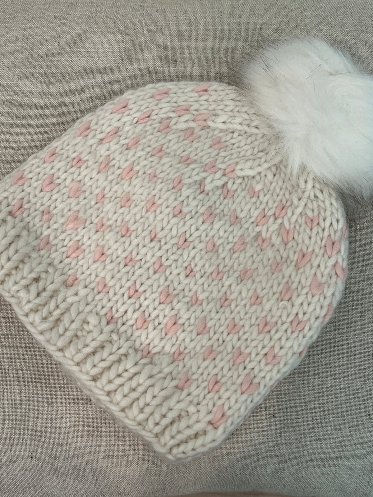 Little Hearts Pom Hat