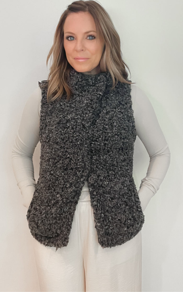 Teddy Bear Cozy Vest -Final Sale
