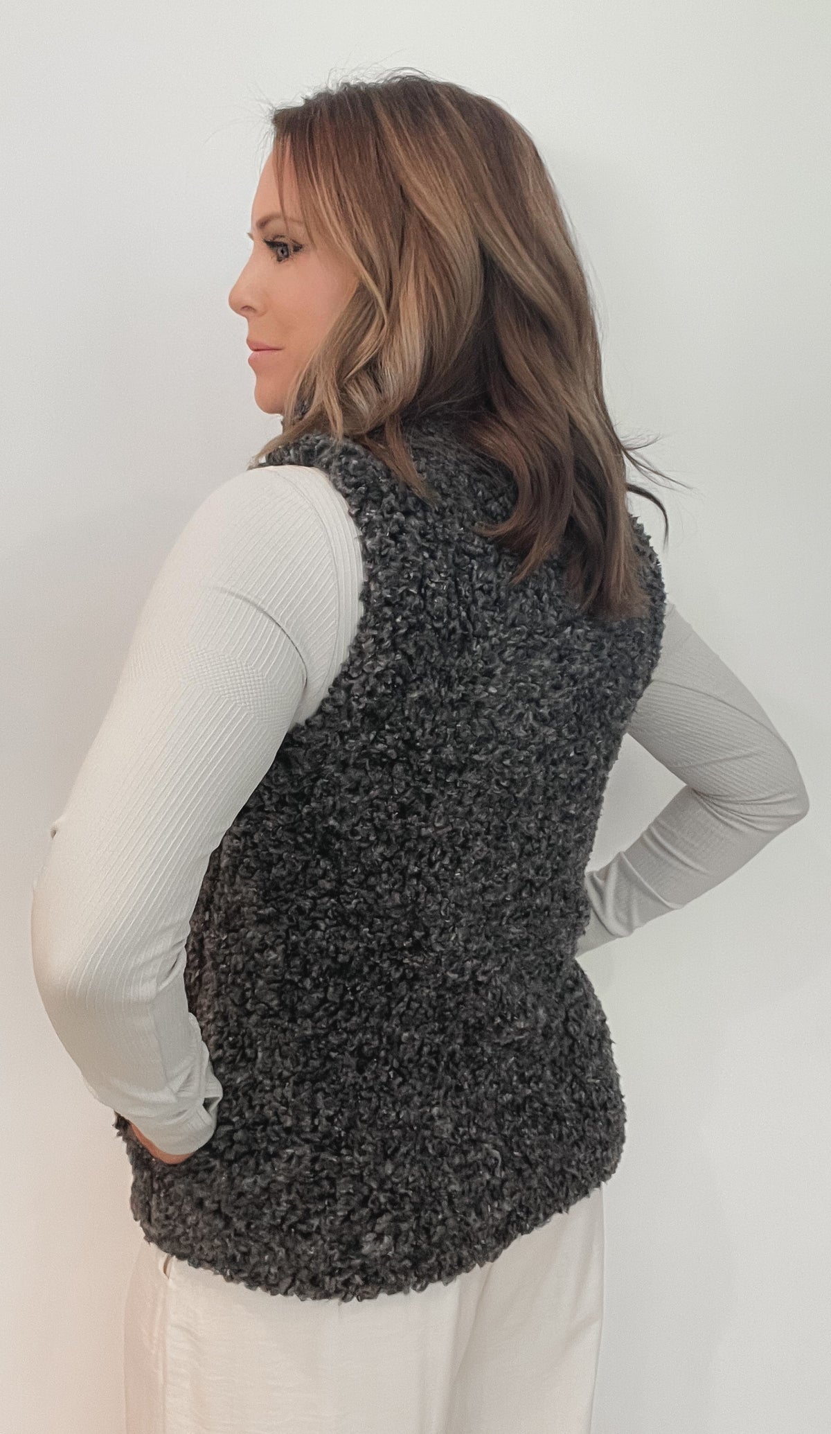 Teddy Bear Cozy Vest -Final Sale