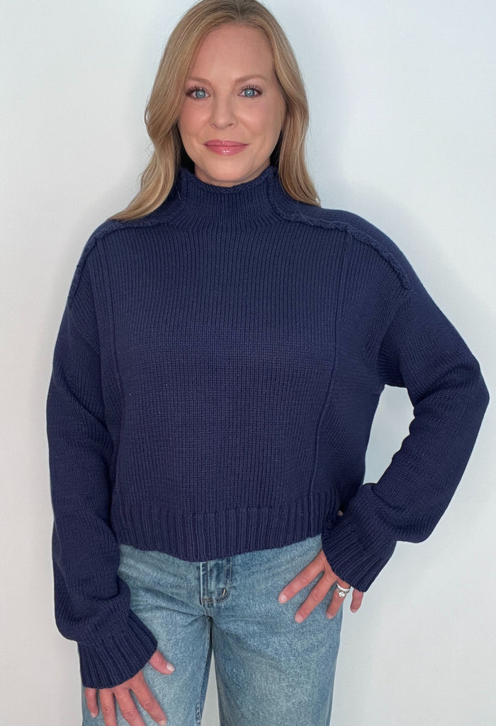 Blue Ridge Sweater-Navy