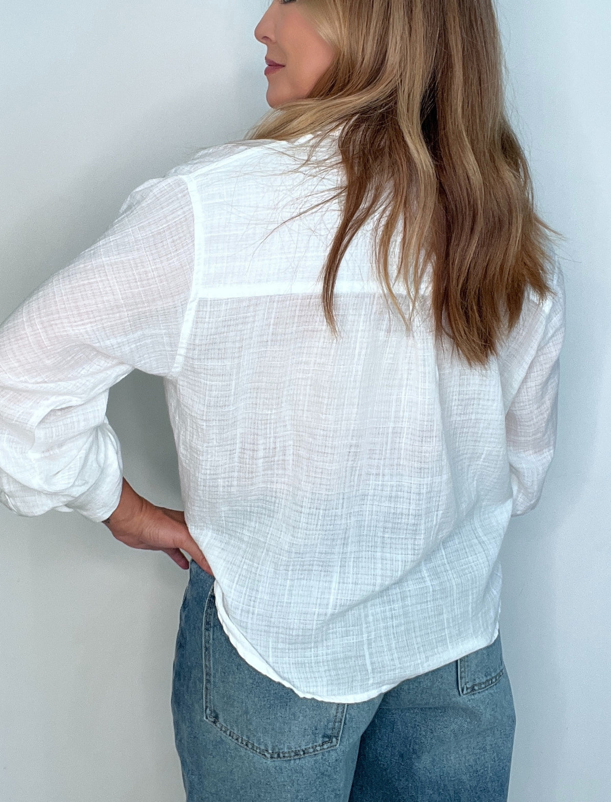 Seabreeze Twist Blouse-White