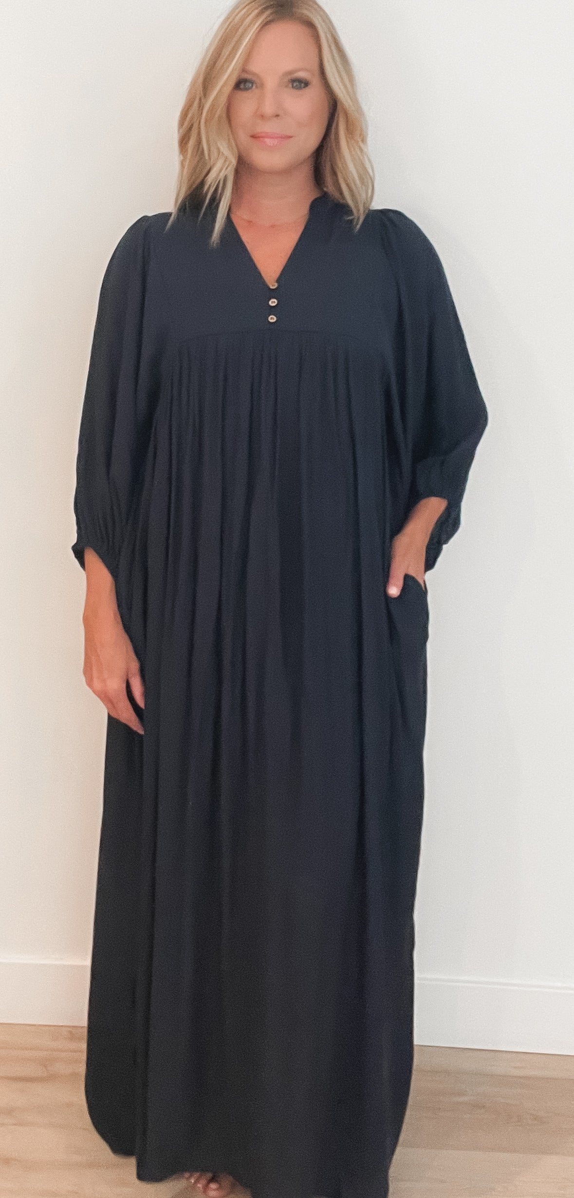 Newbury Midi Dress-Navy-Final Sale