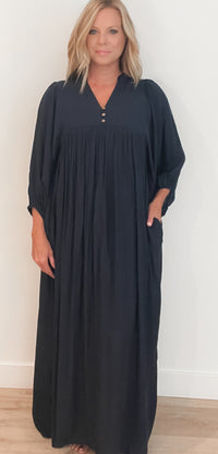 Newbury Midi Dress-Navy-Final Sale