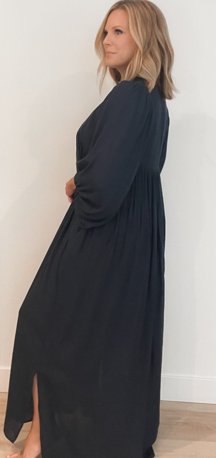 Newbury Midi Dress-Navy-Final Sale