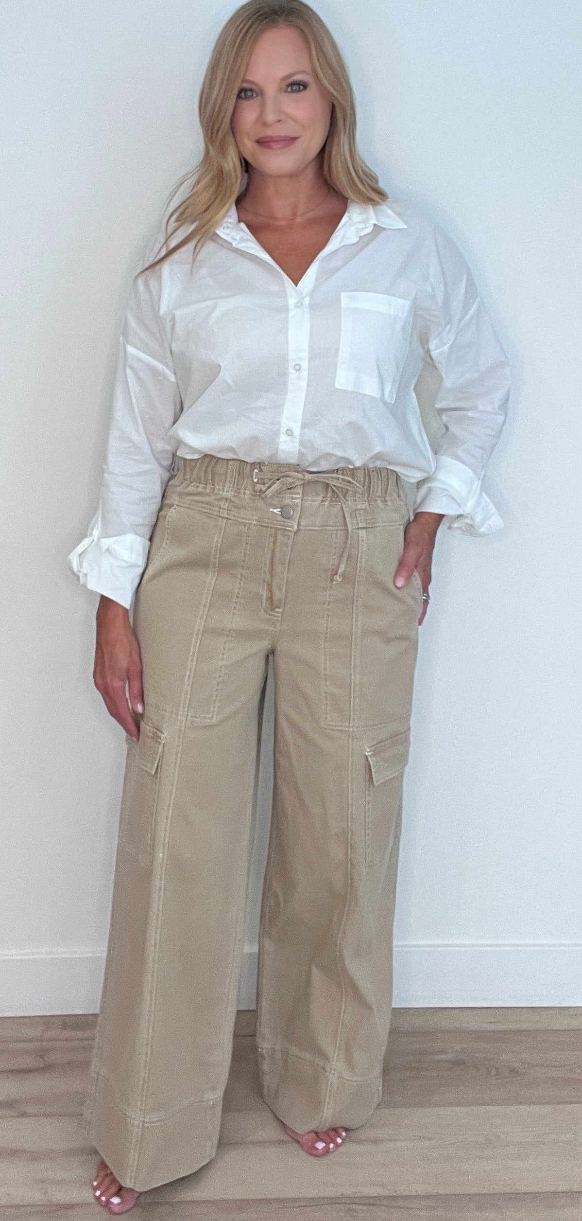 Sandbar Cargo Pants-Beige