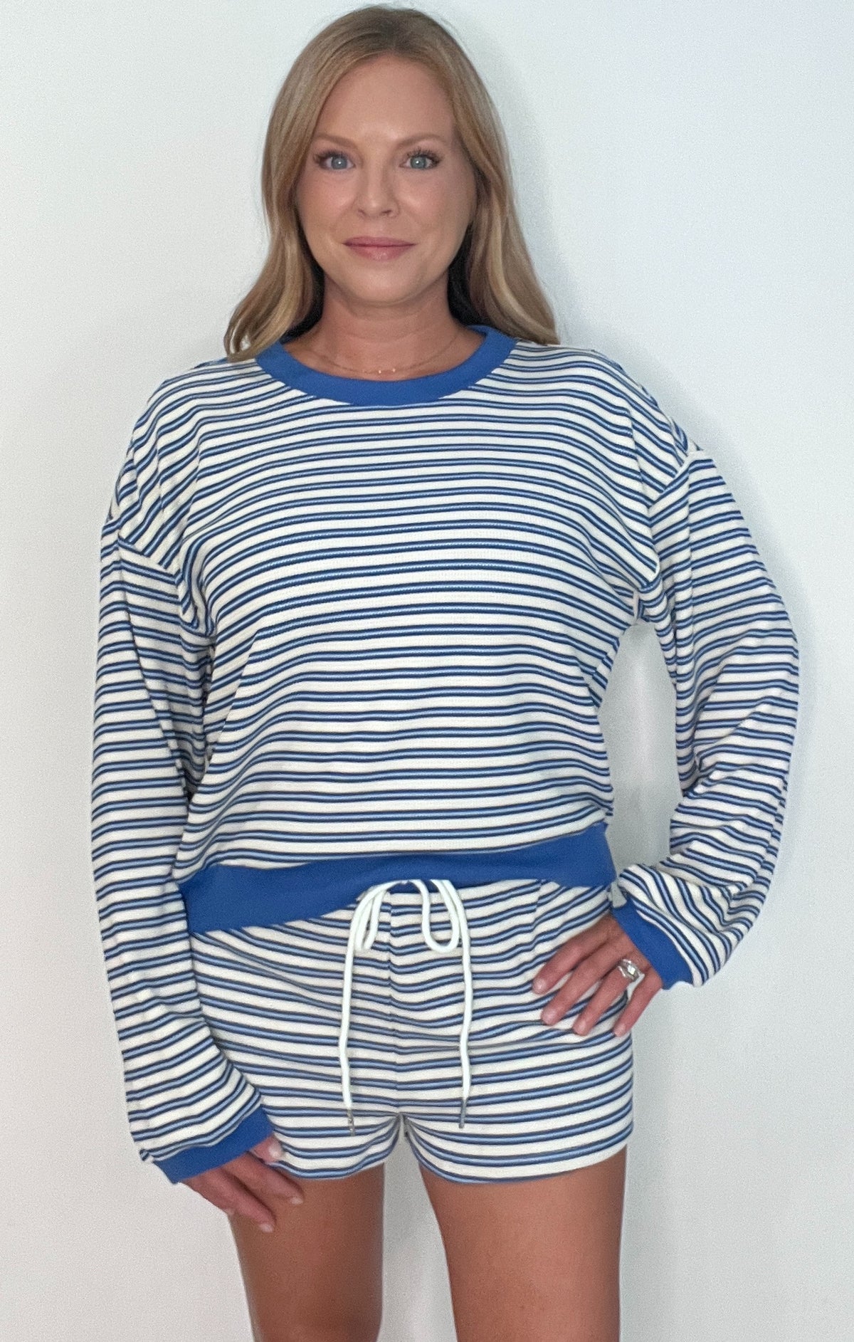 Coastline Comfort Set-Blue/Cream