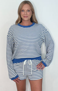 Coastline Comfort Set-Blue/Cream