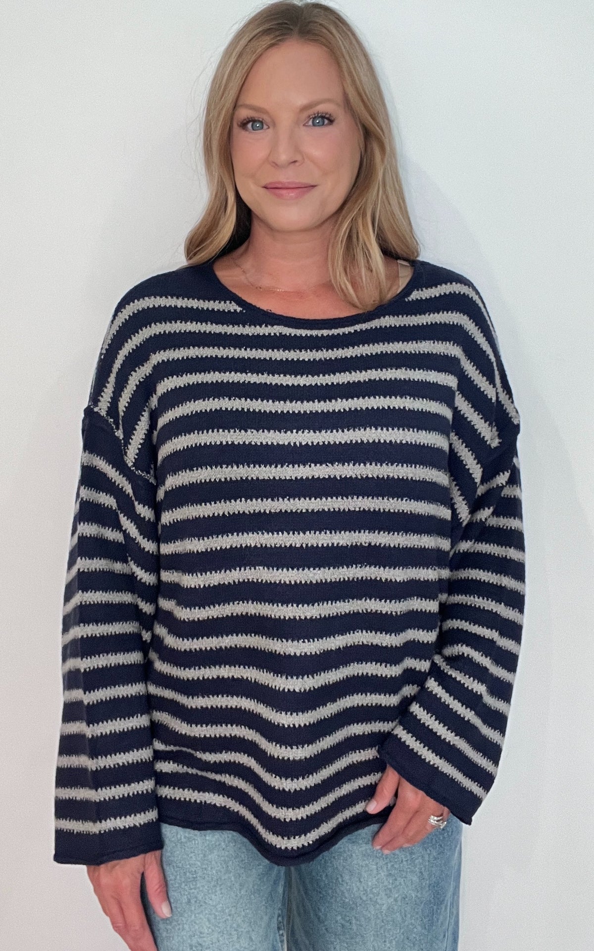 Emerson Sweater-Midnight/Grey