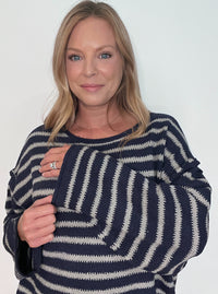 Emerson Sweater-Midnight/Grey