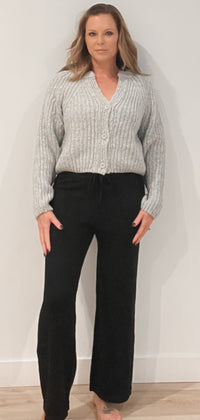 Easy Morning Sweater Pant-Black -Final Sale