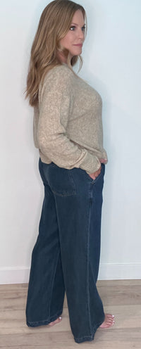 Wren Denim Pants- Dark Wash