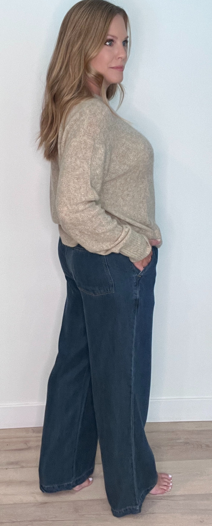 Wren Denim Pants- Dark Wash