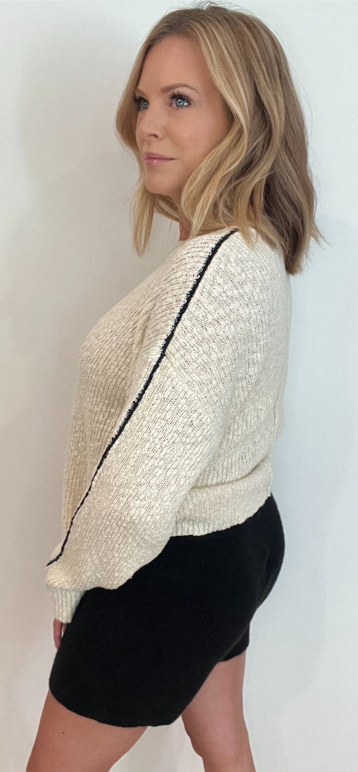 Anna Knit Shorts-Black-Final Sale
