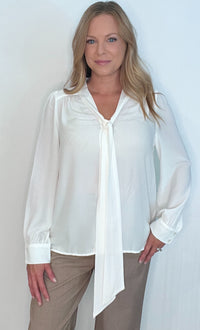 The City Blouse-Cream