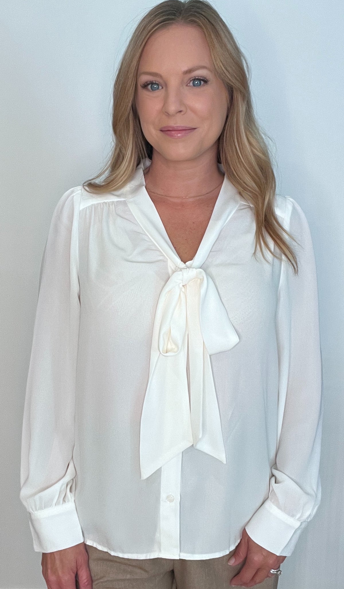 The City Blouse-Cream