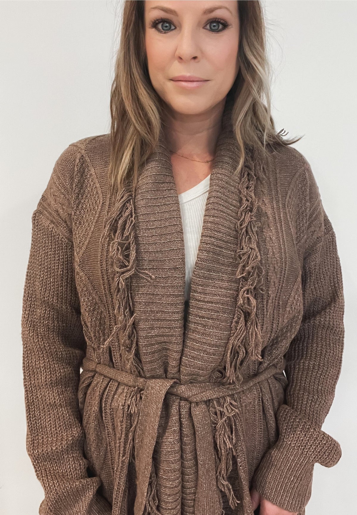 Daniella Fringe Cardigan -Final Sale
