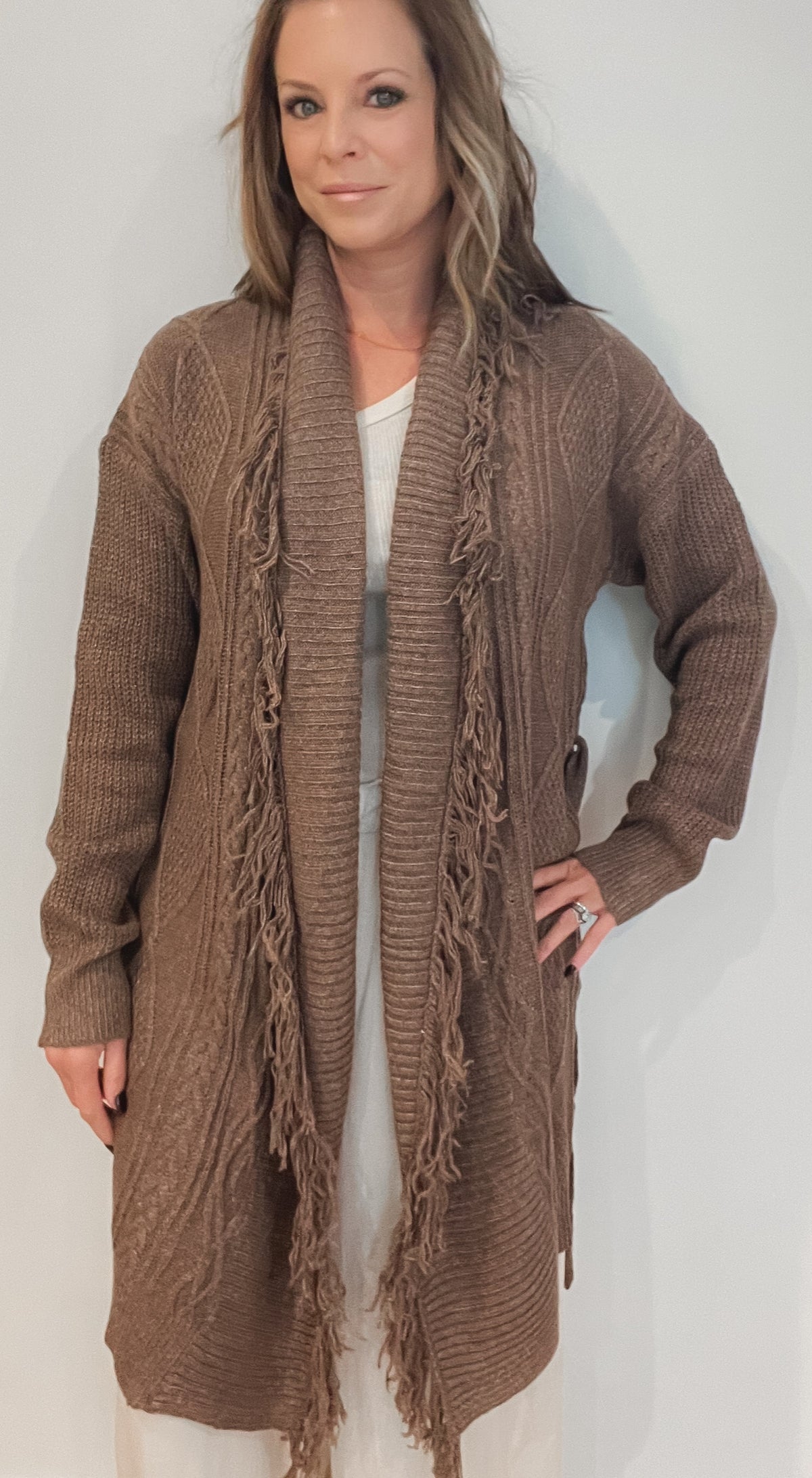 Daniella Fringe Cardigan -Final Sale