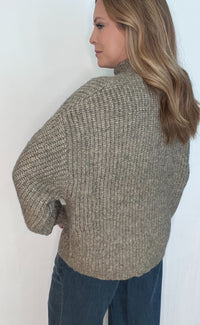 Natural Layer Zip Up-Tan
