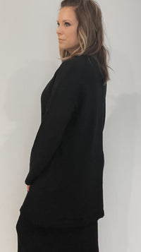 Jamie Midi Cardigan-Black -Final Sale