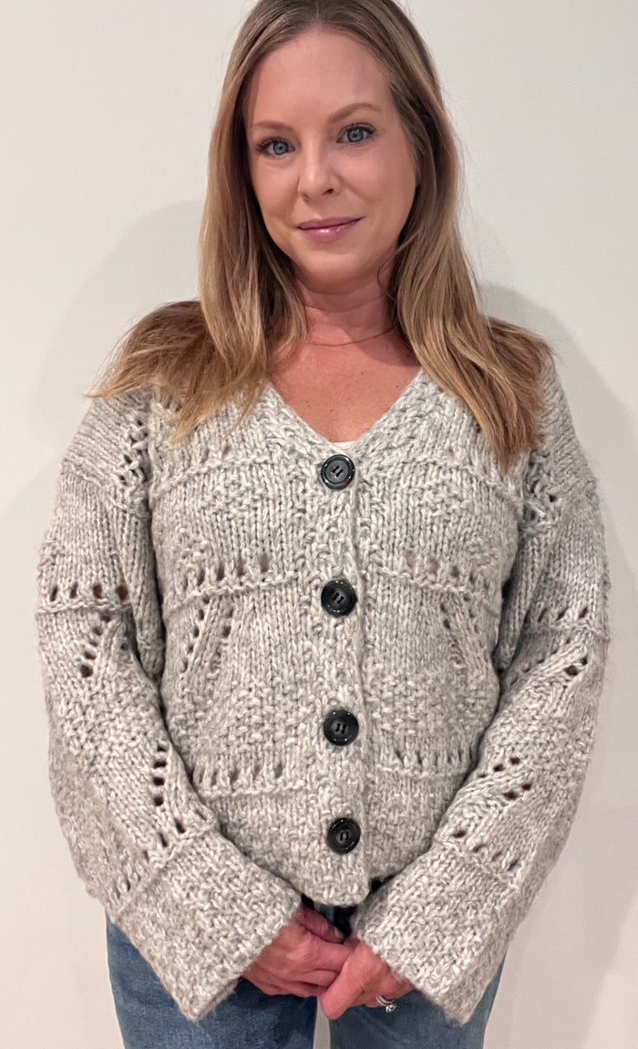 Hearthside Cardigan-Heather Grey