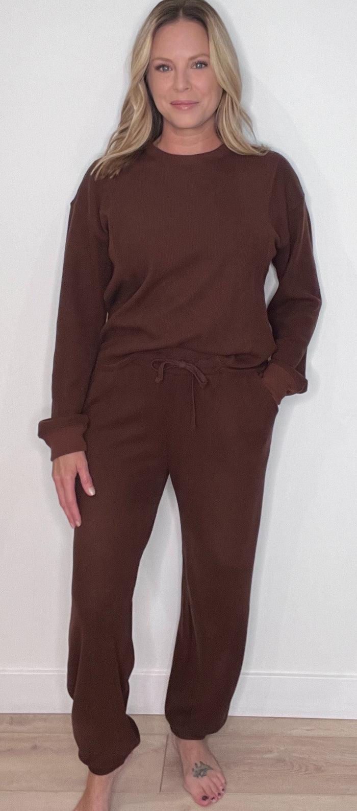 Easywear Joggers-Mahogany