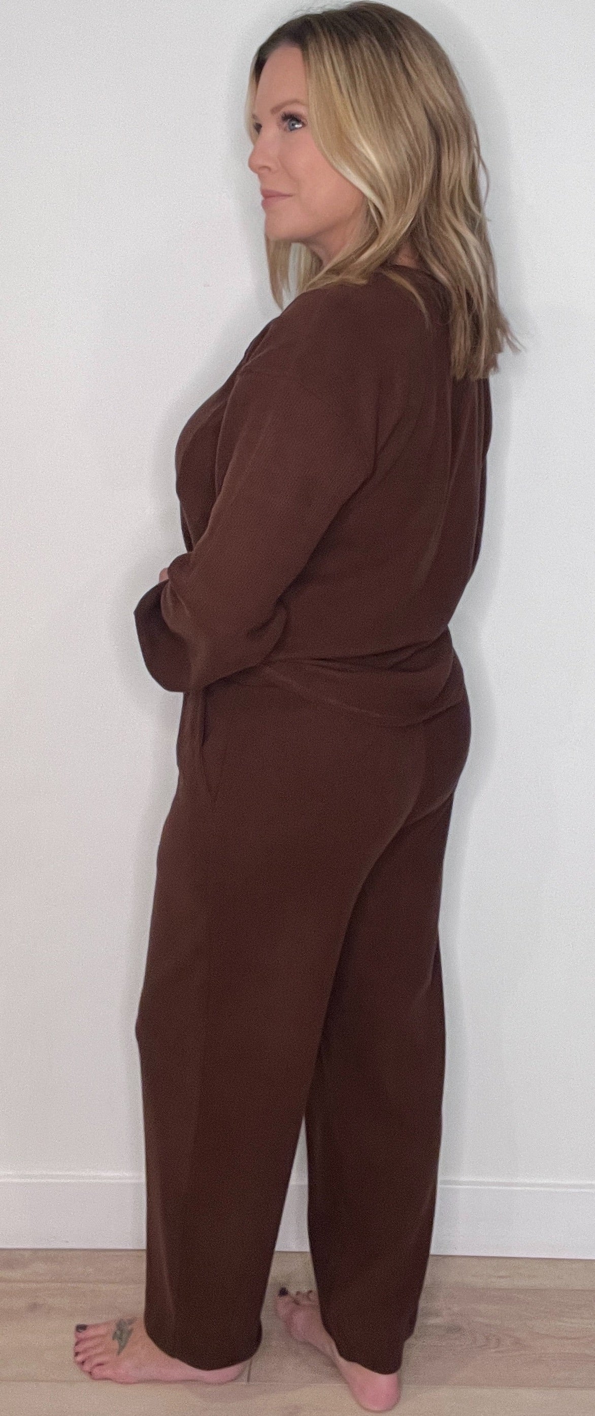 Easywear Joggers-Mahogany