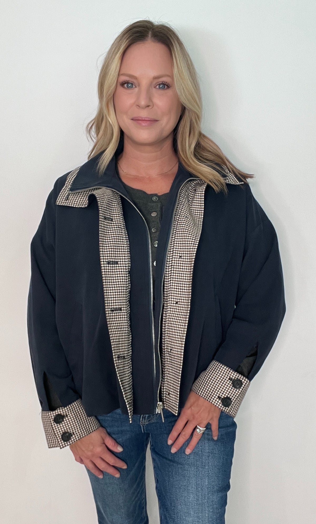 Park Avenue Jacket-Navy