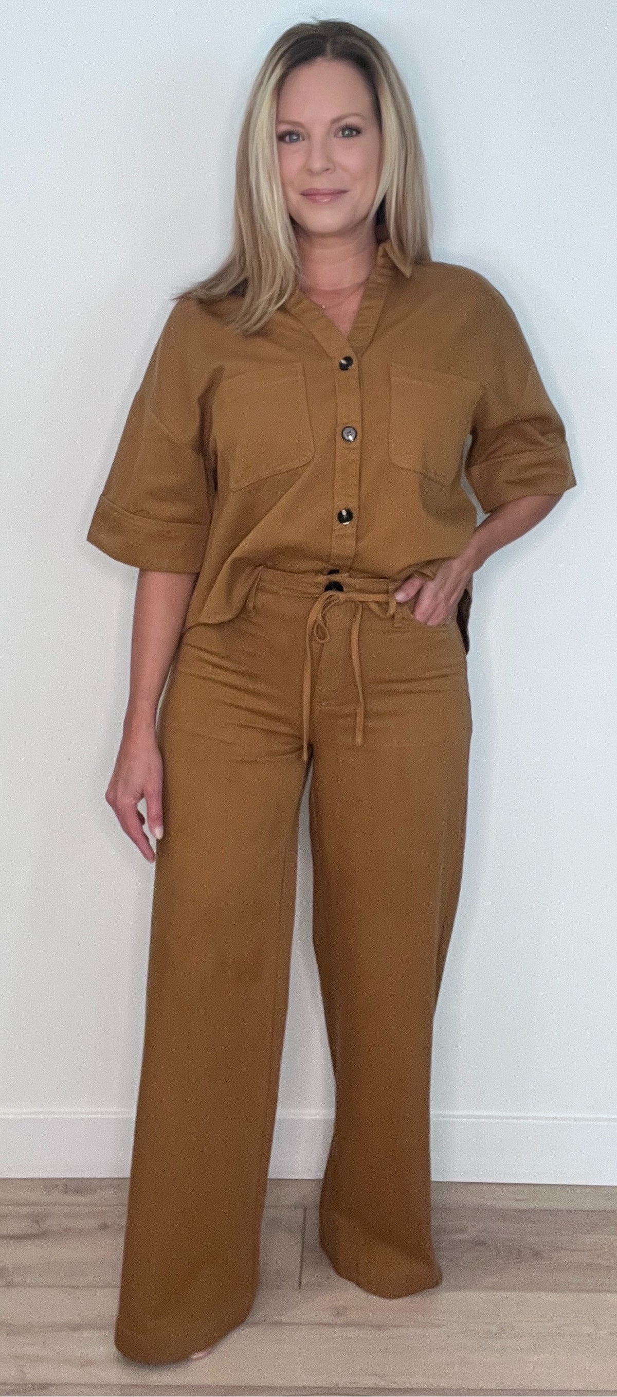 The Harvest Cotton Pants-Toffee