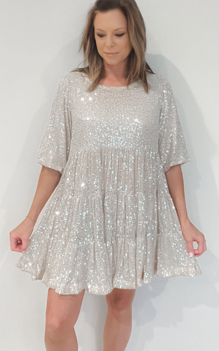 Up All Night Babydoll Dress -Final Sale