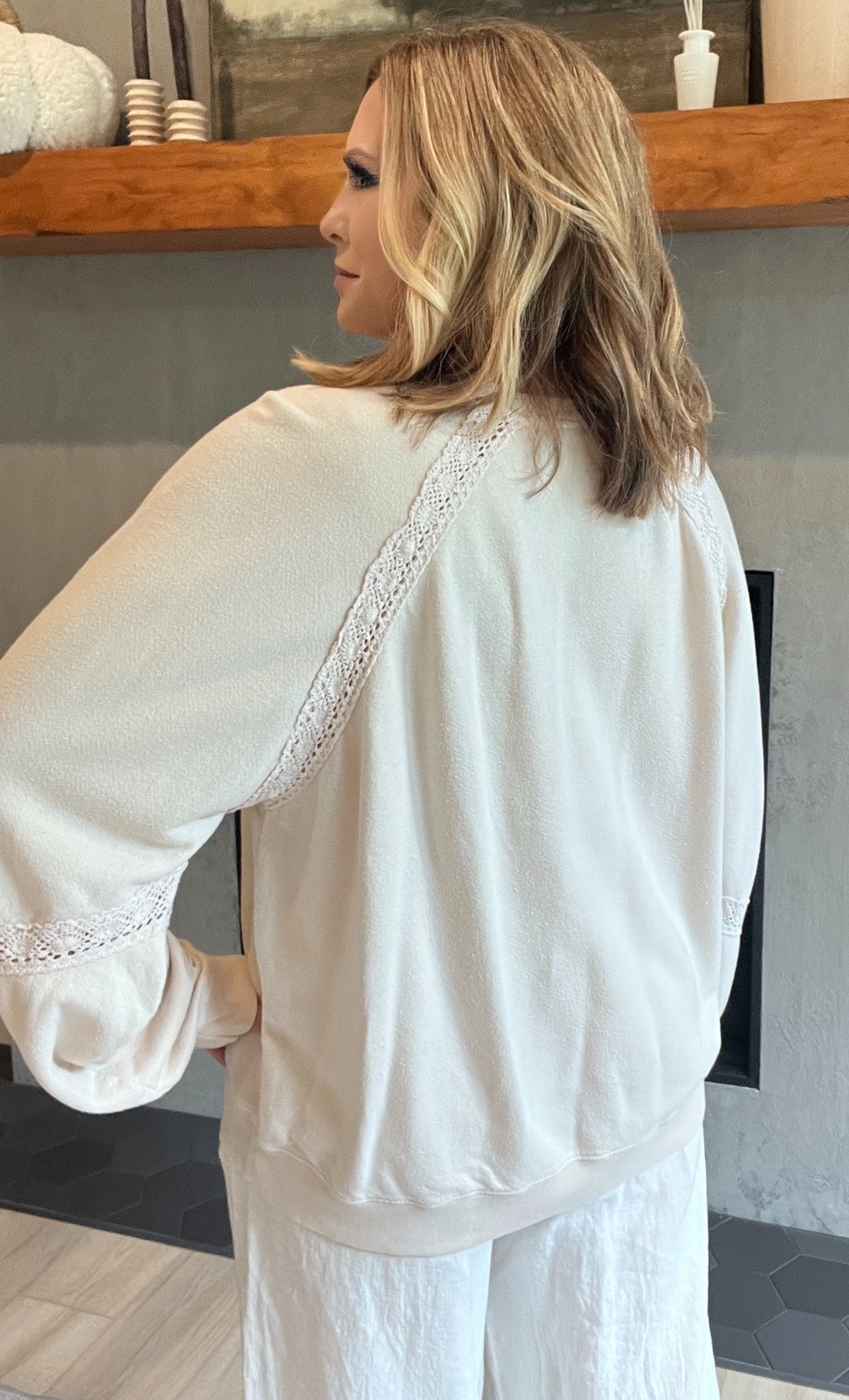 Ella Cotton Pullover-Cream-Final Sale