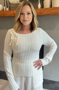 Flurry Ribbed Sweater-Off White-Final Sale