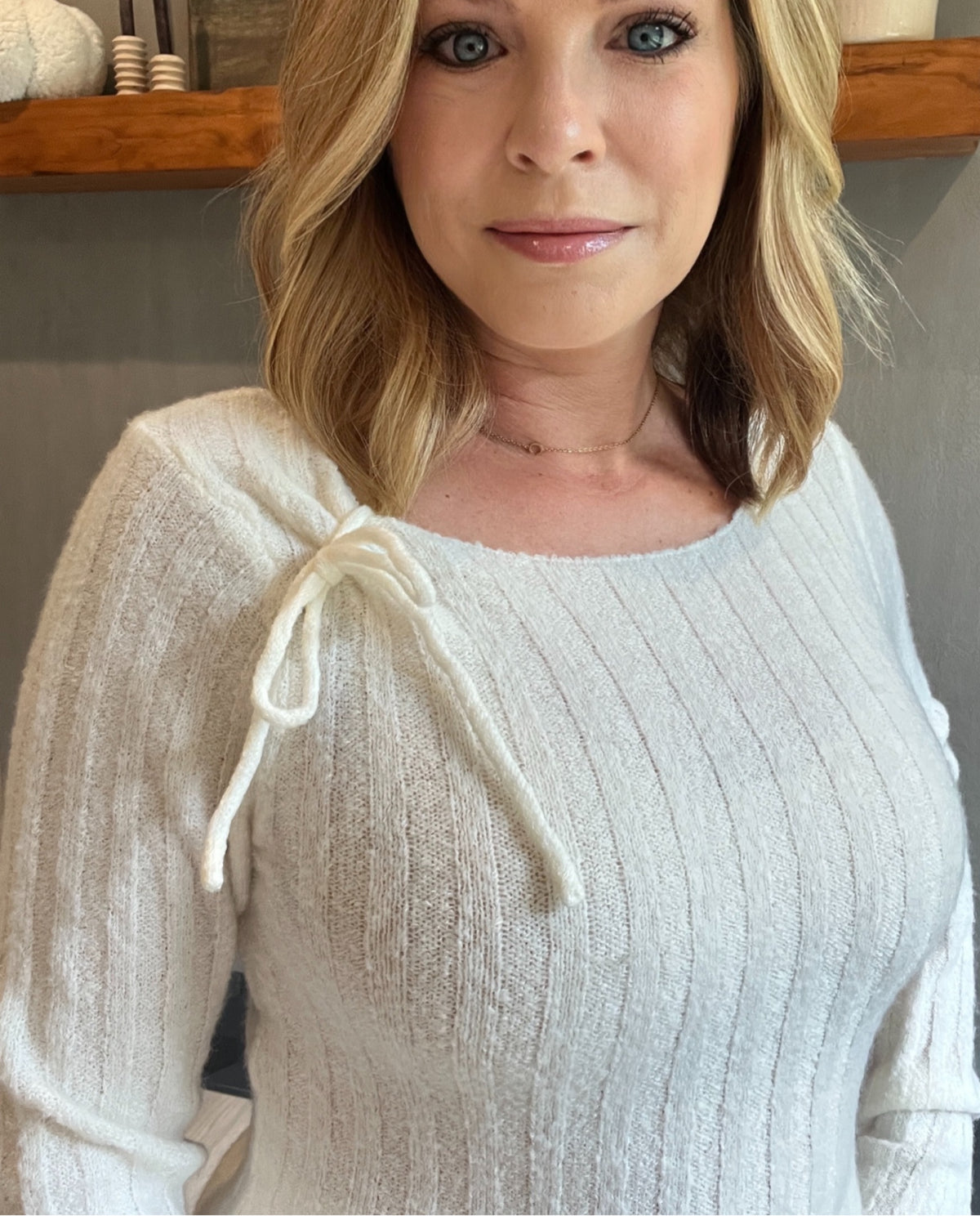 Flurry Ribbed Sweater-Off White-Final Sale