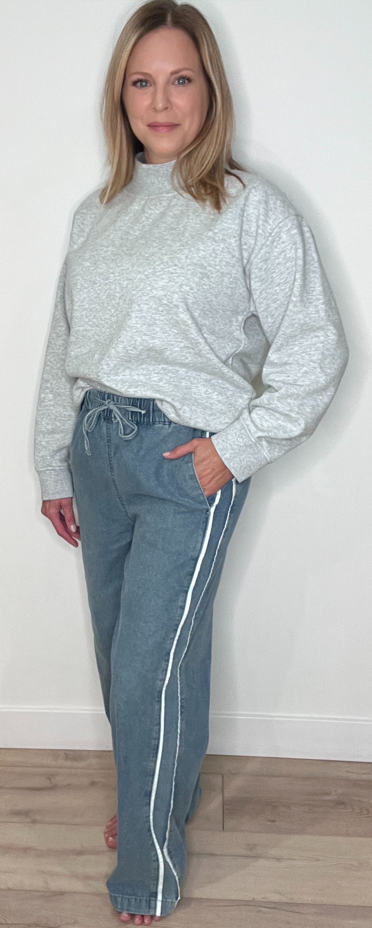 Coastal Track Denim-Light Wash