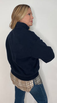 The Campfire Classic Half Zip-Navy