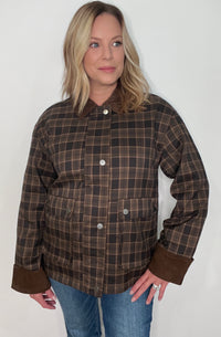 Woodlands Plaid Jacket-Brown Plaid