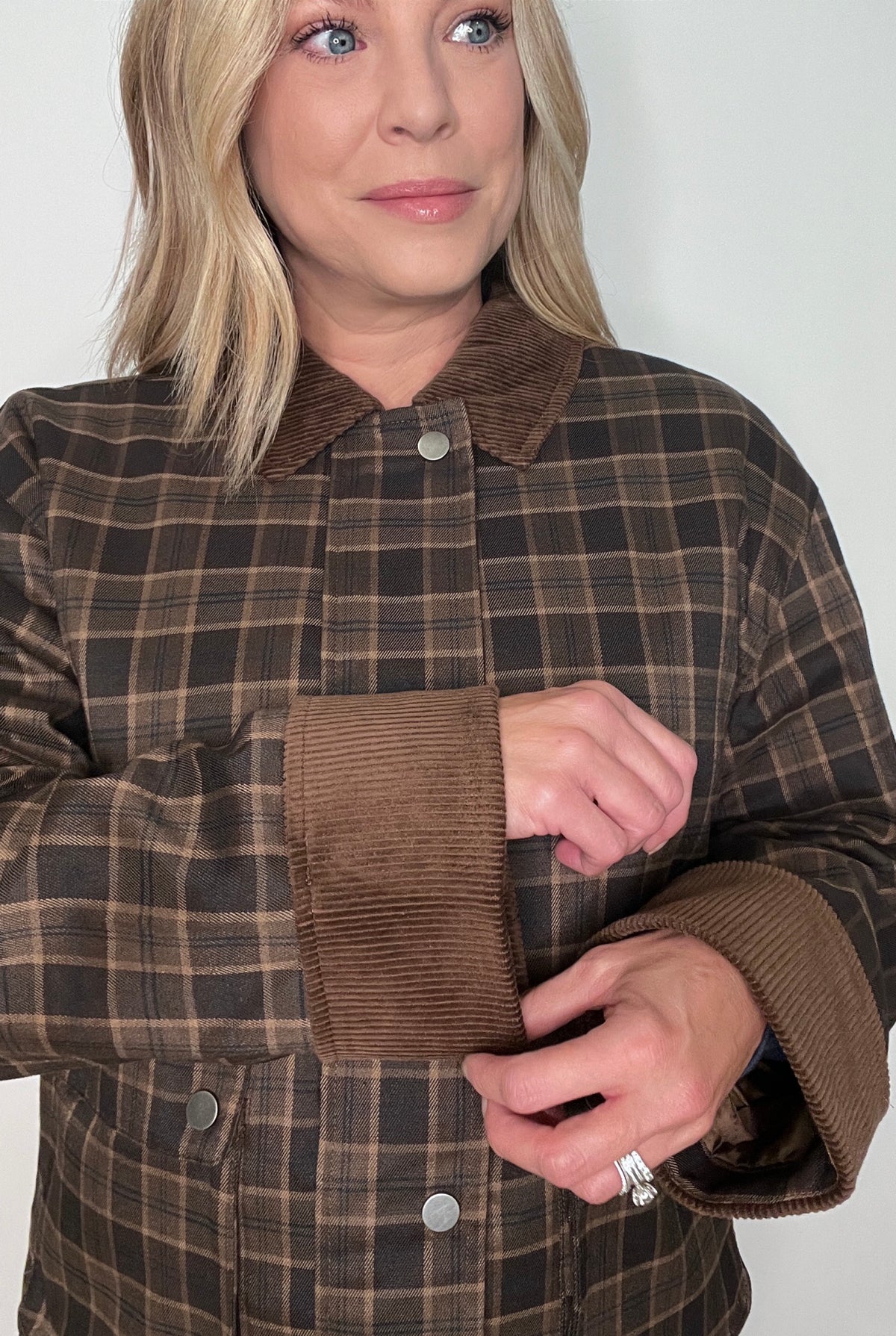 Woodlands Plaid Jacket-Brown Plaid