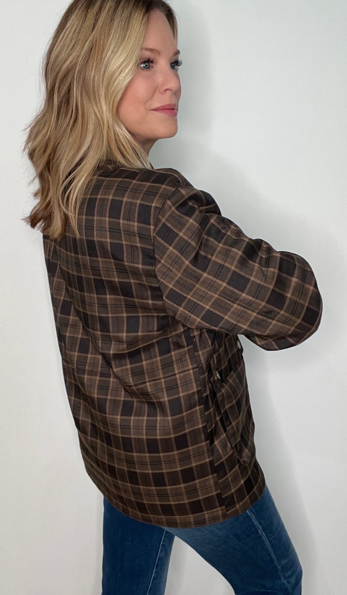 Woodlands Plaid Jacket-Brown Plaid