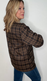 Woodlands Plaid Jacket-Brown Plaid