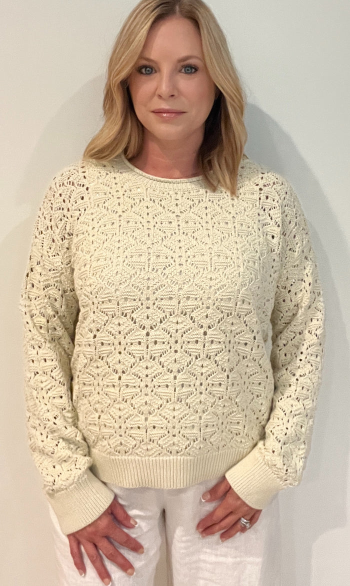 Oatfield Knit Sweater-Natural-Final Sale