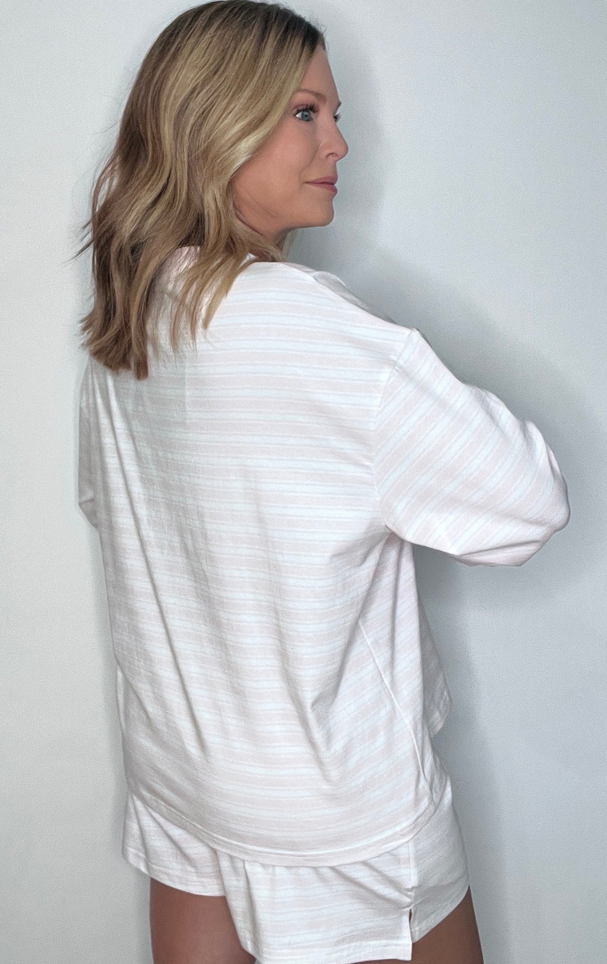The Weekend Top-Blush/White