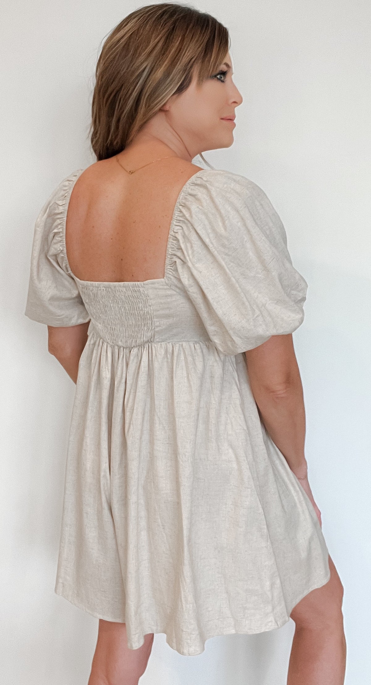 Sand Dune Linen Romper-Final Sale