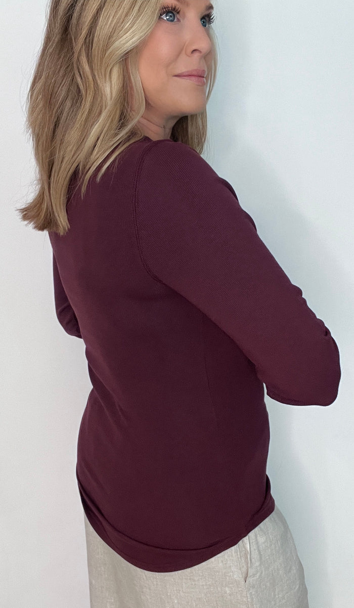 The Staple Top-Plum