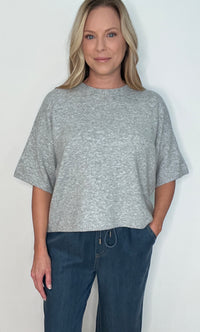 Oakley Knit Top-Heather Grey