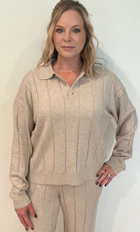 Birchbend Ribbed Sweater-Beige-Final Sale